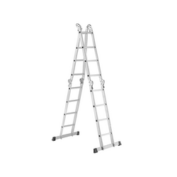 Advindeq T6-165 4-section 16-step multi-purpose folding aluminum ladder