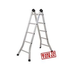 Advindeq B2-105 10-step automatic locking 2-section folding ladder