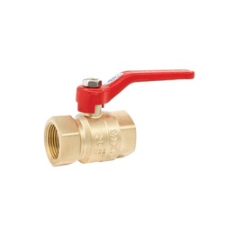 Minh Hoa PN16 bronze ball valve with red lever DN15