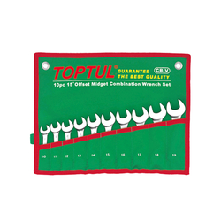 Bộ cờ lê vòng miệng sao 10-19mm Toptul GAAA1002 (10 chi tiết)