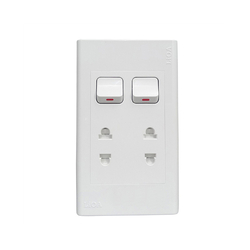 LIOA S18A3U 2-pin 16A 2-hole double socket