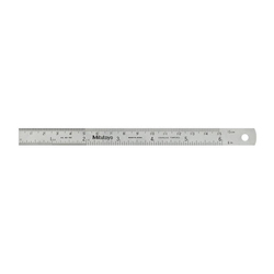 Thước lá thép 150mm/6" rộng 19mm Mitutoyo 182-302