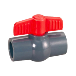 Red PVC hand valve Ø42 CHIUTONG 338PVCDOV42CTN