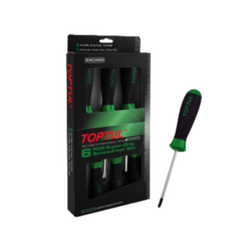 Toptul GAAE0611 flat screwdriver set (6 pieces)
