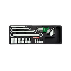 Toptul GAAT2302 wrench, socket, star hexagon set (23 pieces)