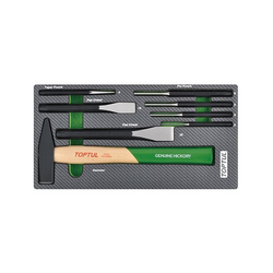 Toptul GEA0811 hammer and chisel set (8 pieces)