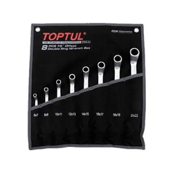 Bộ cờ lê 2 đầu vòng 75 độ 6-22mm Toptul GPAI0802 (8 chi tiết)