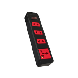 4-hole socket with 1 switch, 2m long, Dien Quang DQ ESK 4BR