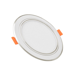 7W Silver-rimmed Round LED Panel Light Set Dien Quang DQ LEDPN04 07727 S90 (Daylight)