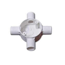 Hộp nối tròn 4 ngả, 25mm Điện Quang ĐQ CA 4JB25N 10 (không nắp)