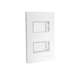 Mặt nạ 2 module âm tường Điện Quang ĐQ IW1 M2M W (màu trắng)