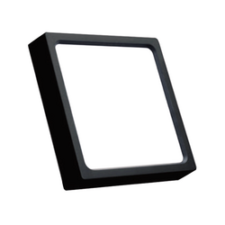 COMET 12W square surface mounted LED light, 6500K black border CED221T-12DB