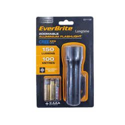 Đèn pin vỏ nhôm thu phóng 3AAA EVERBRITE E011108