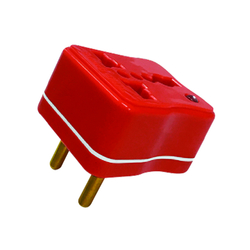 Phích cắm chuyển Điện Quang ĐQ UA2A RBW (màu đỏ viền trắng)