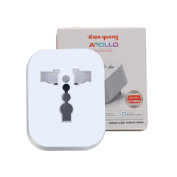1-hole smart plug combined with Dien Quang wave booster DQSmart SP1.1
