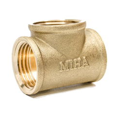 Internal threaded copper tee 15mm (1/2inch) Minh Hoa TDRT15