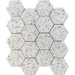 Mosaic Tráng men vân đá terrazzo 73SHQ108 29.8X25.9