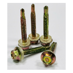 Bu lông long đền bắn tôn ren kim loại #12x25 (D) nhiệt luyện mạ 7 màu (200 con/ bịch)