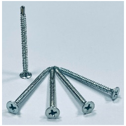 Vít đầu loa kèn tự khoan ren gỗ 3.5x16 nhiệt luyện mạ trắng (1000 con/bịch)