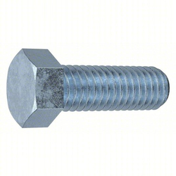 Standard Hex Head Bolts Metric M5x0.8x20mm Not Graded Steel Zinc Plated Fully Threaded