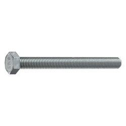 Standard Hex Head Cap Screws Metric M12x1.25x55mm Class 10.9 Steel Zinc-Plated Steel Fully Threaded