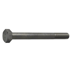 Standard Hex Head Cap Screws Metric M6x1x80mm Class 8.8 Steel Black Oxide Partially Threaded