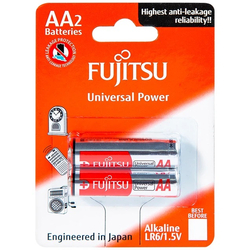 Pin tiểu AA 1.5v Alkaline Fujitsu LR6-FU-W (vỉ 2 viên)