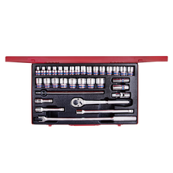 Bộ tuýp 33 chi tiết hệ mét Kingtony 4034MR 1/2"