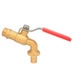 Vòi đồng tay inox Miha DN15