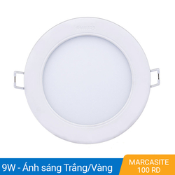 Đèn LED âm trần 9W Philips 59521 Marcasite 100 RD 9W