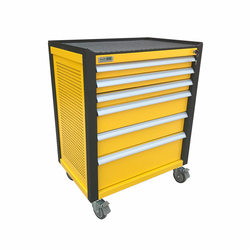 NamRack N0RD6 6-compartment tool cabinet, yellow