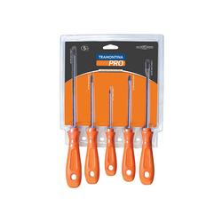 Tramontina 5-piece screwdriver set 44130505