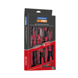 Tramontina 44315406 6-piece insulated screwdriver set 1000V