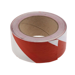 Warning tape 33mx50mm RS PRO 1719700 red white