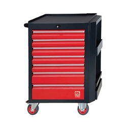 RS PRO 1253046 7-compartment tool cabinet with repair tools (240 pieces)