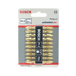 BOSCH 2608521042 PH2x65mm screwdriver bit set (10 pieces)