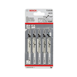 Jigsaw blade set T 101 B BOSCH 2608630030 (5 pieces)