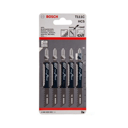 Bộ 5 lưỡi cưa lọng cho gỗ T 111 C BOSCH 2608630033