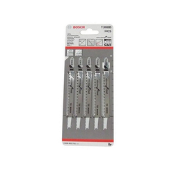 Set of 5 jigsaw blades for wood T 308 B BOSCH 2608663751