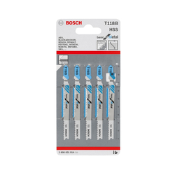 Set of 5 jigsaw blades for iron T 118 B BOSCH 2608631014