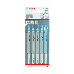 Bộ 5 lưỡi cưa lọng cho sắt T 318 A BOSCH 2608631319