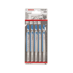 Set of 5 jigsaw blades T 321 AF BOSCH 2608636705