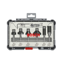 Bộ mũi phay cạnh 6 chi tiết dùng cho gỗ BOSCH 2607017470