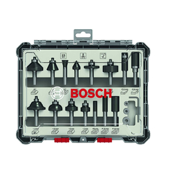 Set of 15 BOSCH 2607017473 compound milling cutters