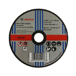 Iron cutting stone 100x1.2x16mm BOSCH 2608600266
