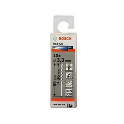 Hộp 10 mũi khoan Inox HSS-Co 3.3mm BOSCH 2608585878