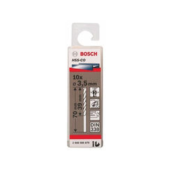 Box of 10 HSS-Co 3.5mm Stainless Steel Drill Bits BOSCH 2608585879