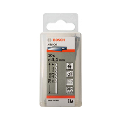 Hộp 10 mũi khoan Inox HSS-Co 4.1mm BOSCH 2608585881
