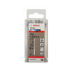 Hộp 10 mũi khoan Inox HSS-Co 4.5mm BOSCH 2608585883