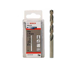 Box of 10 HSS-Co 4mm Stainless Steel Drill Bits BOSCH 2608585880